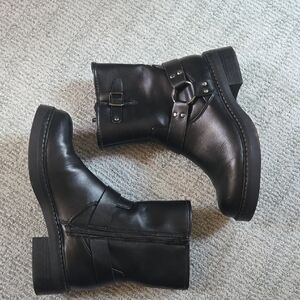 American Eagle Outfitters Black Leather Boots
